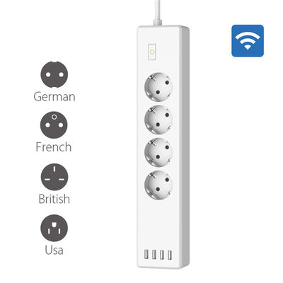 10A German French British Us Type Power Energy Monitor Outlet Wi-Fi USB Socket