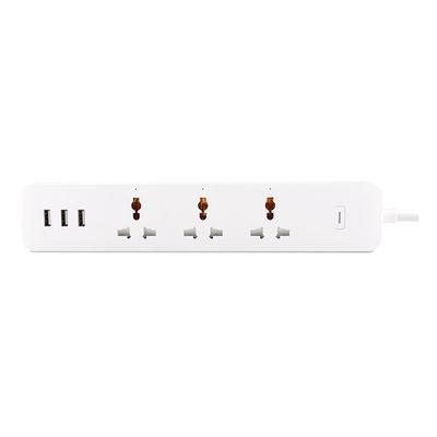 3 Way + USB Multi-function 10A WiFi Smart Power Strip Power Metering Function