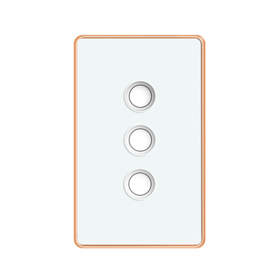 Smart Home Interruptor Smart Recessed Design Concave Concavo Glass Single Fire Line Without Neutral Wire Zigbe
