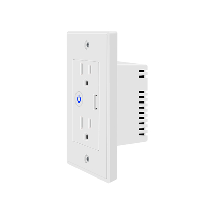 Usb Wall Outlet White High Speed Usb Charger Electrical Outlet 10A/120V Receptacle With Google&Alexa