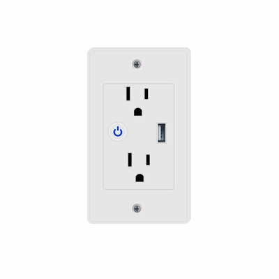 Smart Home 10A For Tuya Smart Wall Socket Smart Life 2 Ac Outlets And 1 Usb Super Charging Ports Compatible