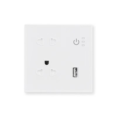 Tuya Wireless Mobile Phone Remote Control Smart Wall Plug Socket Supports Google&Alexa Voice Connection
