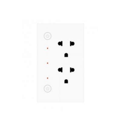 Smart Home Electric Origin Type Power Wall Plug Socket 2 Plugs Connected Support App Remote Control