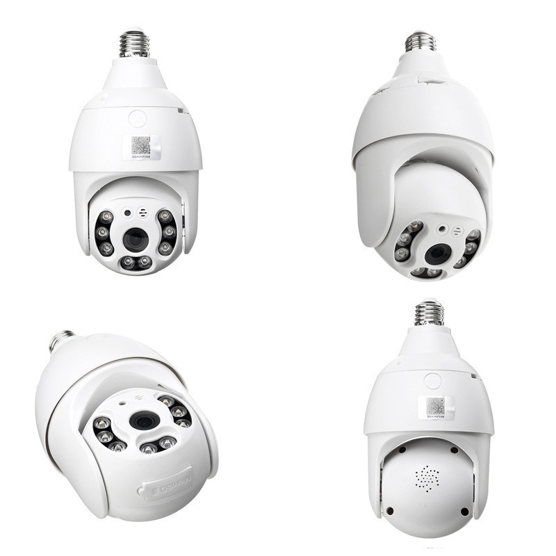 3MP WIFI Lamp Bulb IP Camera Night Vision PTZ Security Camera CCTV