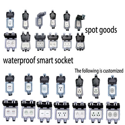 IP66 Intelligent Outdoor Waterproof Socket Single And Double Channel