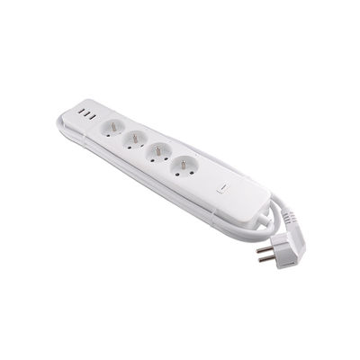 4 Way + USB French Standard 16A WiFi Smart Power Strip Sub-control Power Metering