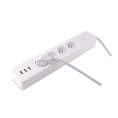 4 Way + USB French Standard 16A WiFi Smart Power Strip Sub-control Power Metering