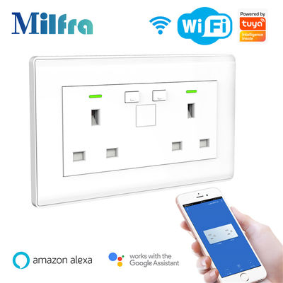 UK Smart Wall Socket With Double USB