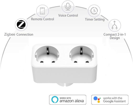 Zigbee EU Dual Smart Socket