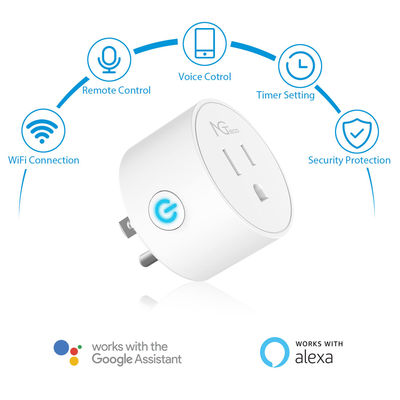 NGTeco Wi-Fi Smart Plug - Work with Alexa, Google Home Assistant