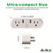 US Smart Double Plug With 2 USB Control Two Plug Invidually