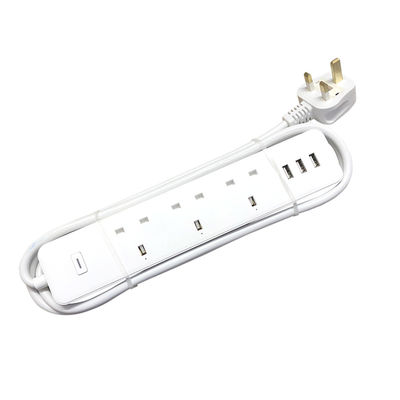 3 Way +USB UK Standard 13A Wi-Fi Smart Power Strip Power Metering