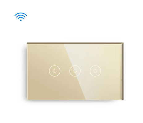 3Gang 118mm Wi-Fi Touch Switch US Standard