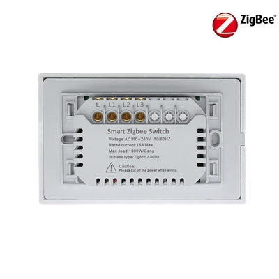 No Neutral ZigBee 16A US Mouse-click Button Switch 3 Gang