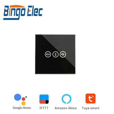 Bingoelec Smart Wi-Fi Touch Curtain Switch Alexa Tuya Control Wall Switch Neutral and Live