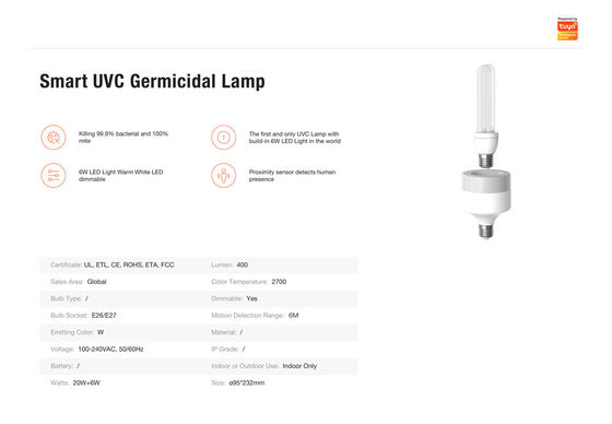 JBT Smart UVC Germicidal Lamp Wi-Fi