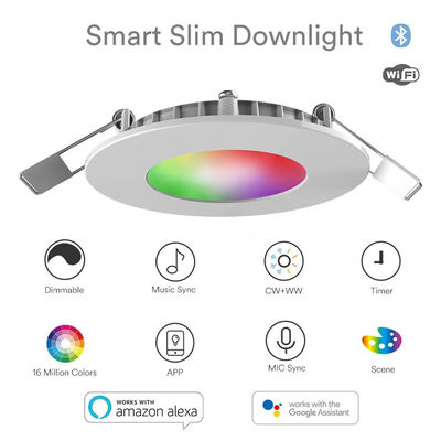 6W RGB+CCT Smart Slim Downlight EU