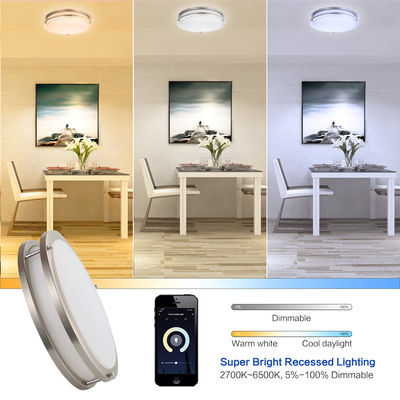 RGBCW LED Flush Mount Light Single Ring 14