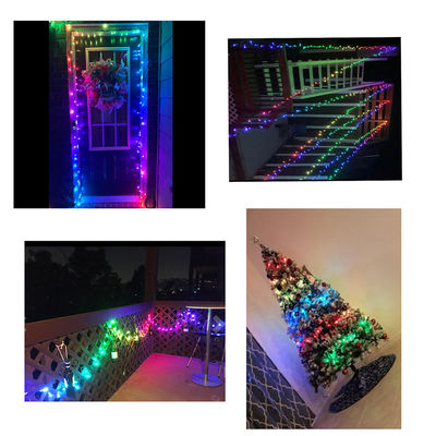 Smart String Lights RGBIC for Christmas Tree Outdoor RGB Xmas Fairy Light Holiday Pixel Light