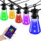 Outdoor String Lights - Patio Lights Color Changing String 2.4GHz Wi-Fi App Controlled RGB waterproof IP44