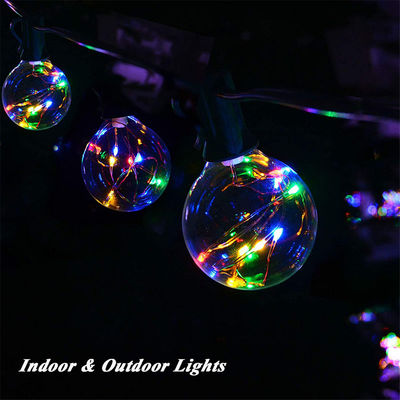 Smart String Light Globe Bulb Patio Light RGB Outdoor Holiday Party Lights