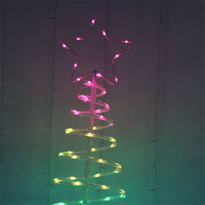 Smart Christmas Tree Lights Lighted Spiral Christmas Tree Set Wi-Fi Smart Fairy Lights Ourtdoor Garden Decor