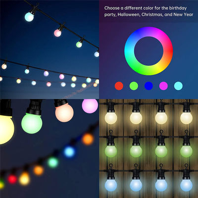 Smart Patio Light Outdoor String Light Christmas Festoon Lights Holiday Decor G50