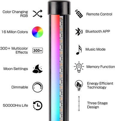 Smart Floor Lamp Ambient Light Alexa Corner Lamp Accent Light Living,Gaming Room,Bedroom, Man Cave