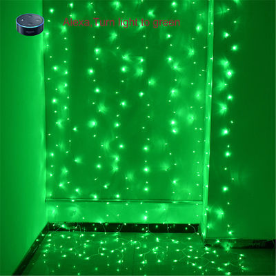 Smart Curtain Lights Indoor outdoor RGB Color Changing Window Backdrop Lights