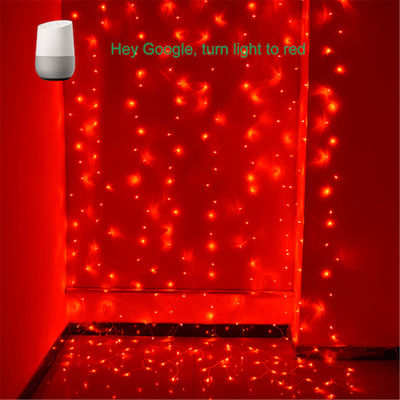 Smart Curtain Lights Indoor outdoor RGB Color Changing Window Backdrop Lights