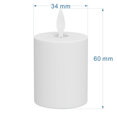 Phone Control Battery Operated Flameless LED Candle Light, Swing Flickering Ambiance Light