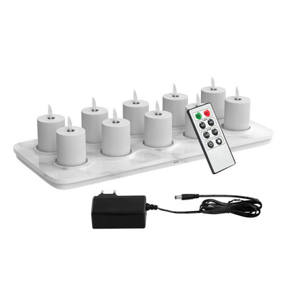 Phone Control Battery Operated Flameless LED Candle Light, Swing Flickering Ambiance Light