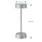 Smart Cordless Table Lamp, Modern Design Rechargeable Night Light, Waterproof for Living Rooms, Bedrooms and Camping