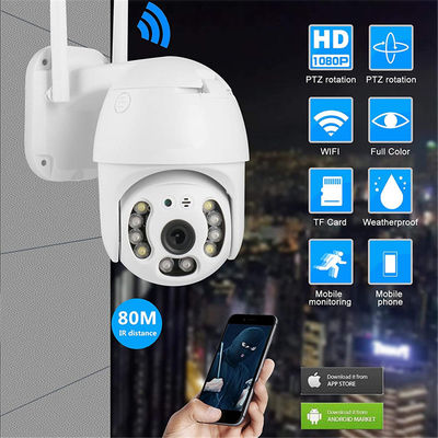 Camera HD 1080P Outdoor Wireless Wi-Fi IP Camera Two Way Audio Auto Tracking Night Vision IP65 Waterproof