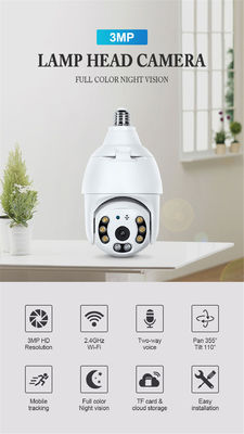 2MP WIFI E27 Lamp Bulb IP Camera Night Vision PTZ Security Camera CCTV Video Surveillance work with Tuya Smart Life_copy