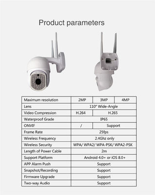 Security Waterproof Wi-Fi CCTV Camera Smart Life APP Outdoor 1080P Powered by Tuya_copy(JV-TY212Q82(Q21))