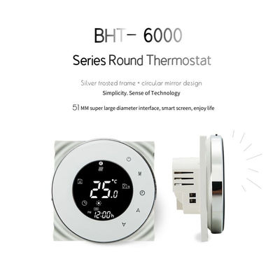 WiFi indoor thermostat mobile phone APP remote control for 16A electric heating thermostat(BHT-6000GBLW-（Electric heatin