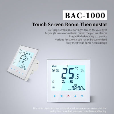 Fan Coil Thermostat Digital Programmable Thermostat Indoor HVAC Wireless Wifi Controller