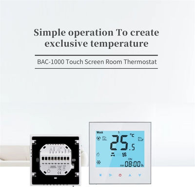 Fan Coil Thermostat Digital Programmable Thermostat Indoor HVAC Wireless Wifi Controller