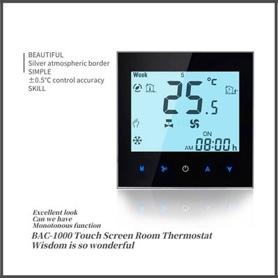 Fan Coil Thermostat Digital Programmable Thermostat Indoor HVAC Wireless Wifi Controller