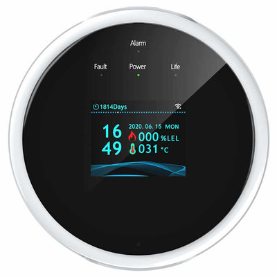 Tuya Wi-Fi Smart LPG Gas Alarm Detector Leakage Sensor Combustible Household Wi-Fi Temperature Detectors(ZX-GS21)
