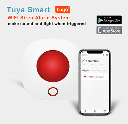 Tuya Wifi 433MHz Wireless Strobe Siren Sound and Light Siren 100dB for Home Security WIFI GSM Alarm Panel(ZX-SN11)