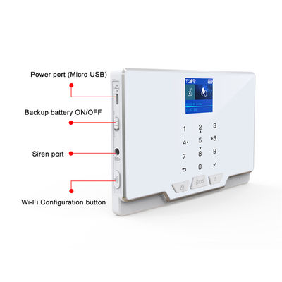 Wireless WIFI GSM Home Security Alarm System For Tuya Smart Life APP With Motion Sensor Compatible With Alexa & Google