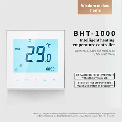wireless WIFI thermostat digital indoor thermostat applied to heating thermostat in plumbing system(BHT-1000GALW