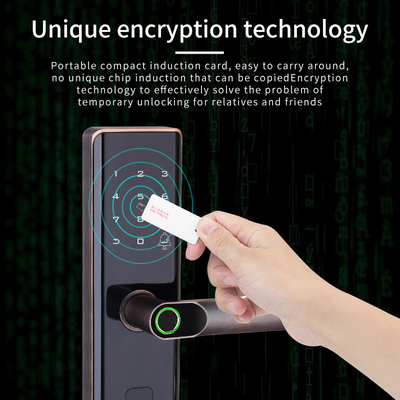 Smart Intelligent Digital Fingerprint Smart Door Lock with Handle For Elderly And Children Easily Unlocking