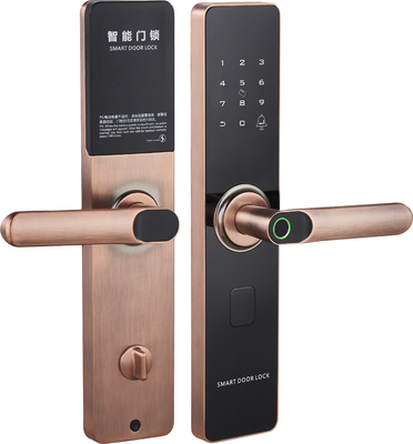 Keyless Entry Mortise Door Lock with Biometric Fingerprint Touchscreen Keypad Smart Lock