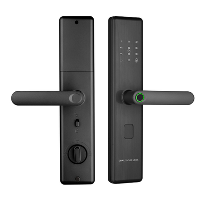 Hot Selling Fingerprint Smart Door Lock With Tuya Wifi Smartphone App Remotely Control High Quality For House Use