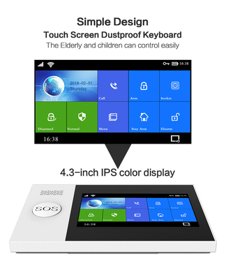 Full Touch Screen Wi-Fi+GSM/4G Home Burglar Alarm System Kit With A Variety Of Smart Accessories
