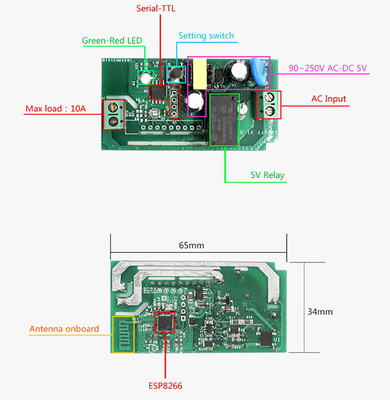 Sonoff Basic 10a/2200w Smart Home Automation Wifi Switch Remote Wireless Timer Light Control