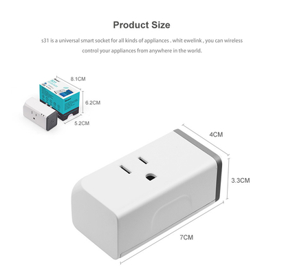 Sonoff US 16A Mini Wifi Smart Socket Home Power Consumption Measure Monitor